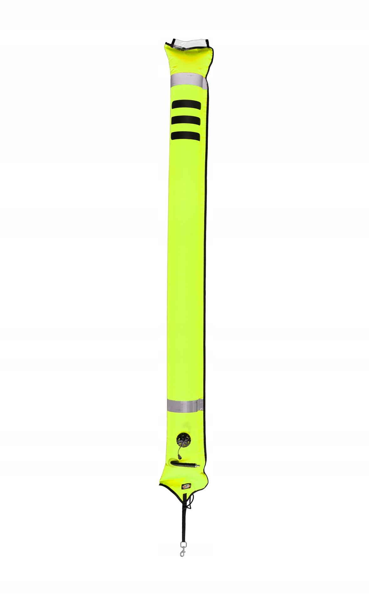 Boja Tecline 22/180 cm,zamknięta z zaworem żółta