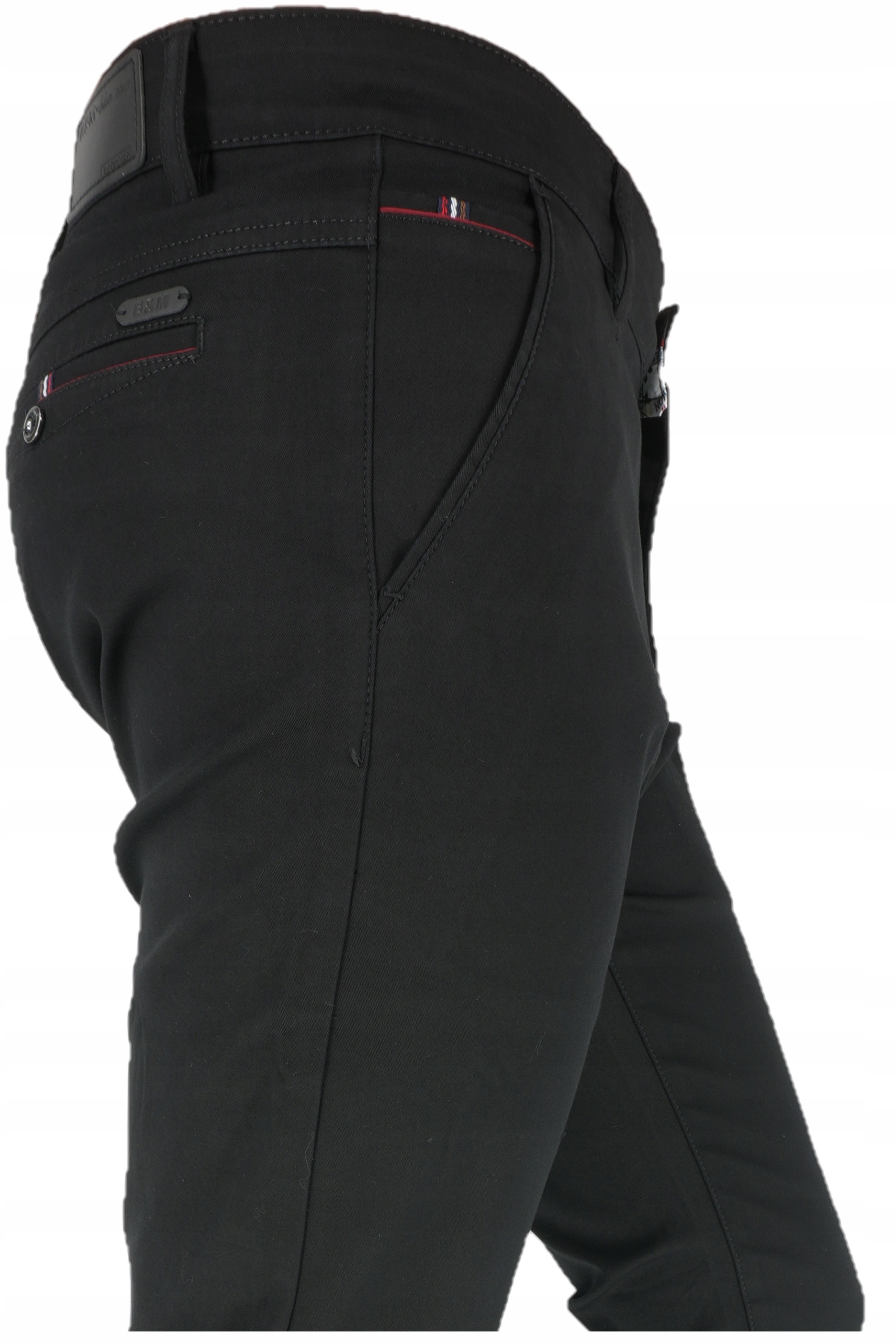 Spodnie Męskie Czarne Gładkie L32 W36