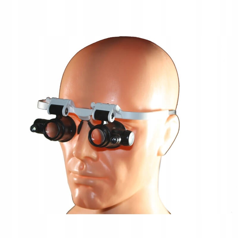 Okulary powiększające X23, X8 lupa jubilerska, LED Model 9892H