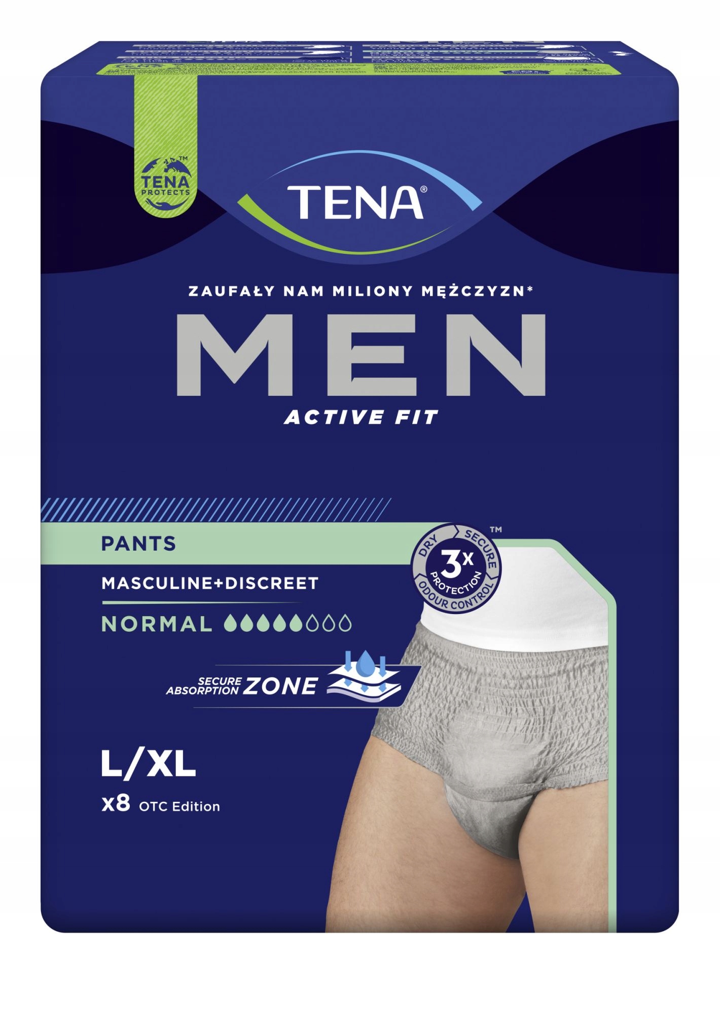 

Tena Pants Men Normal Grey L/XL '8