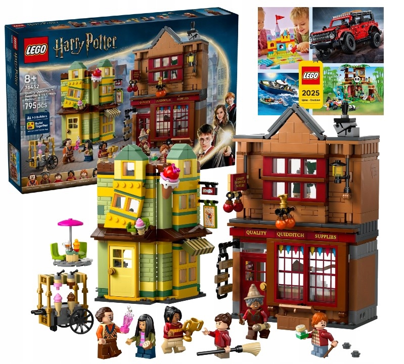 Lego Harry Potter 8+ Markowy sprzęt do quidditcha i lodziarnia 76452