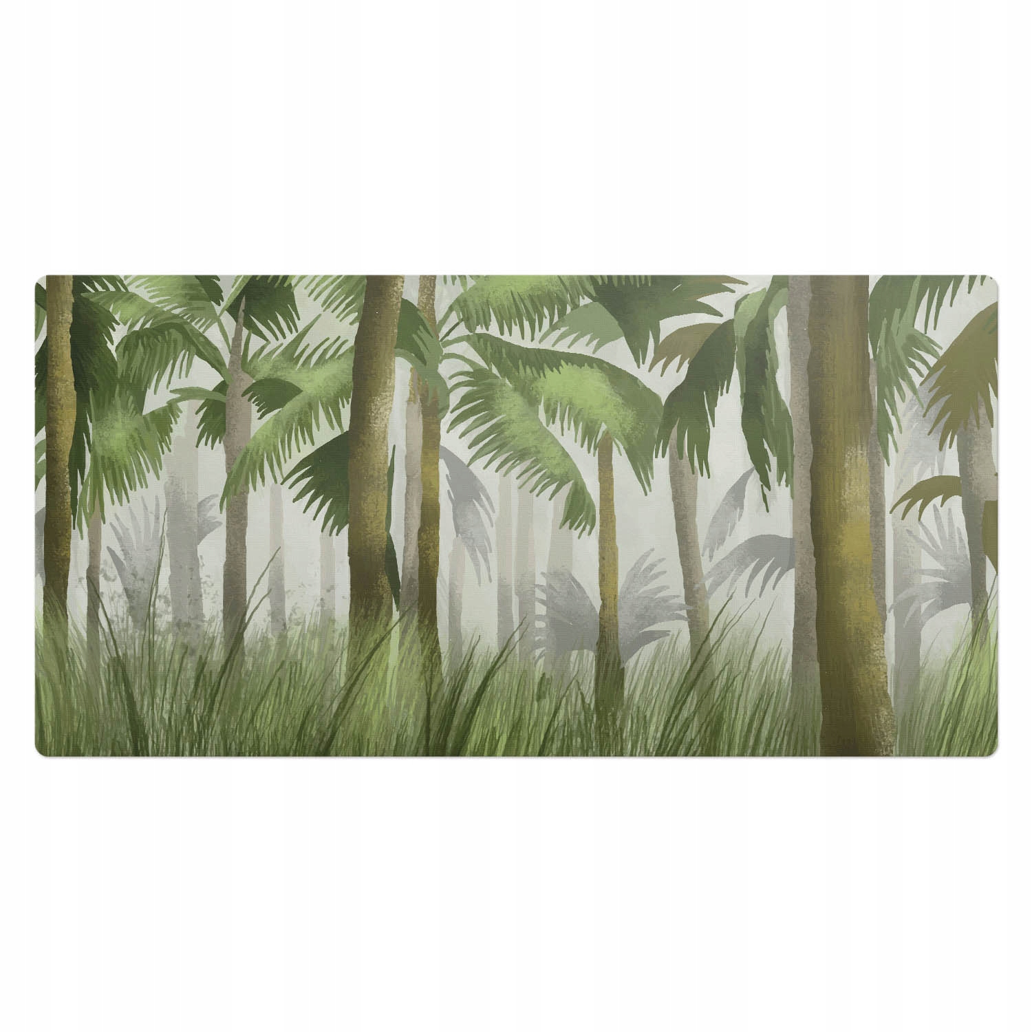 Podložka na psací stůl pro grafiky a designéry Exotická zeleň 100 x 50 cm