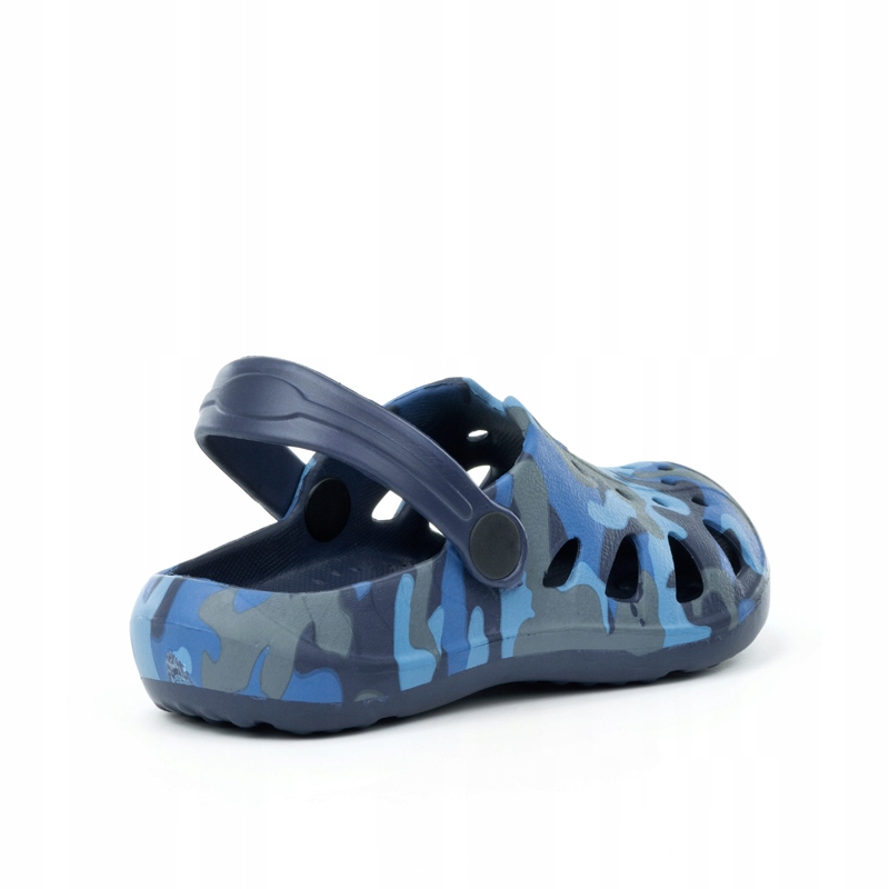 Klapki kroksy dziecięce lekkie pianka wąskie AXIM Kolor niebieski