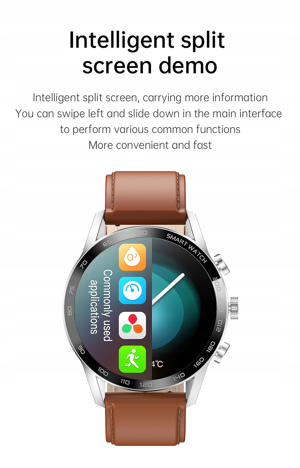 Smart Watch Bluetooth Bracelet Watch Materiał paska guma