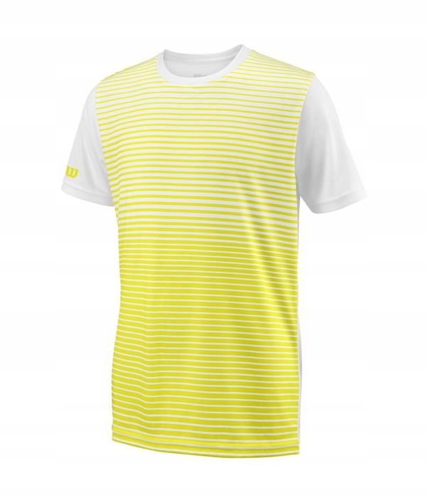 KOSZULKA CHŁOPIĘCA WILSON STRIPED CREW YEL/WH XL