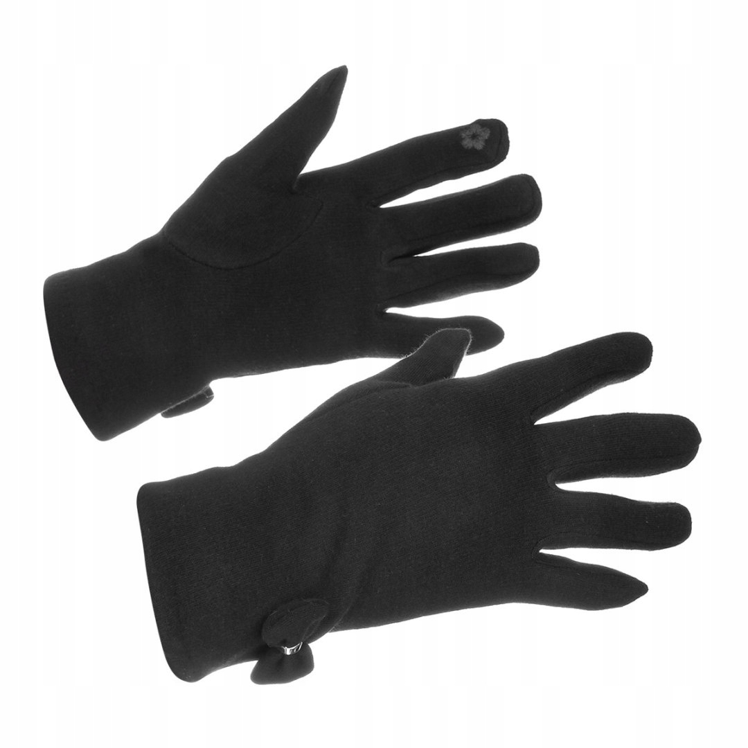 Dámske rukavice čierne dotyk fleece BELTIMORE K30 čierna