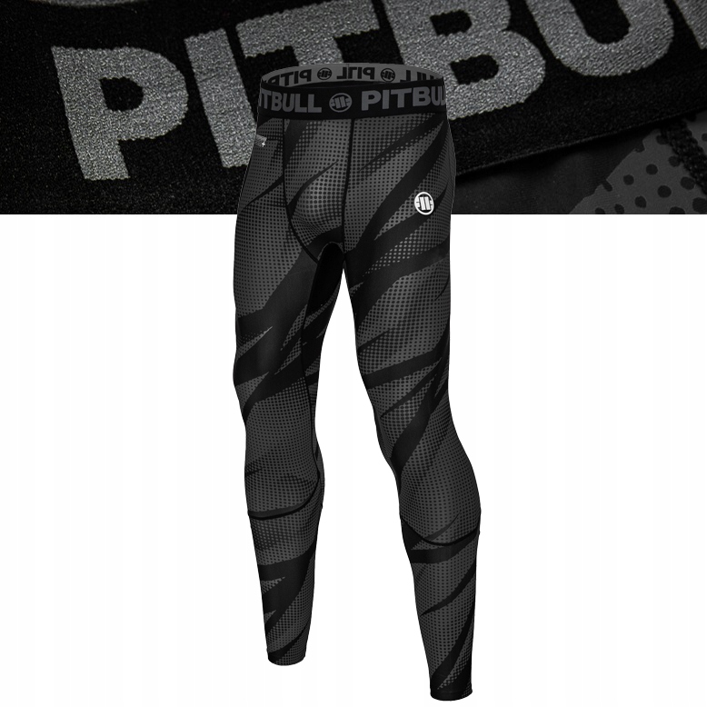 Męskie Legginsy Sportowe Pitbull Dot Camo II Szybkoschnące Wytrzymałe