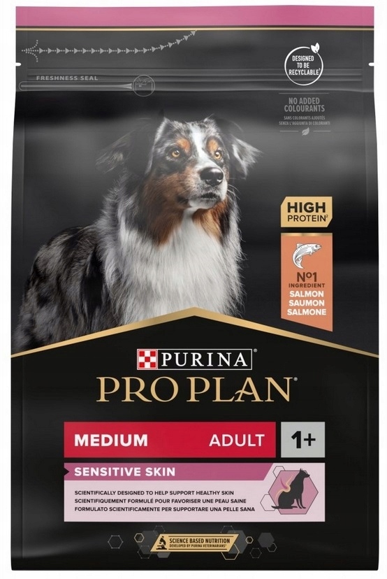 Levně Purina Krmivo Pro Psa Pro Plan Medium Sensitive Skin Losos 3KG