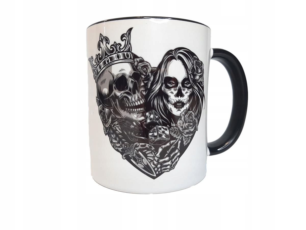 

Kubek z nadrukiem Czaszka Muertos Serce