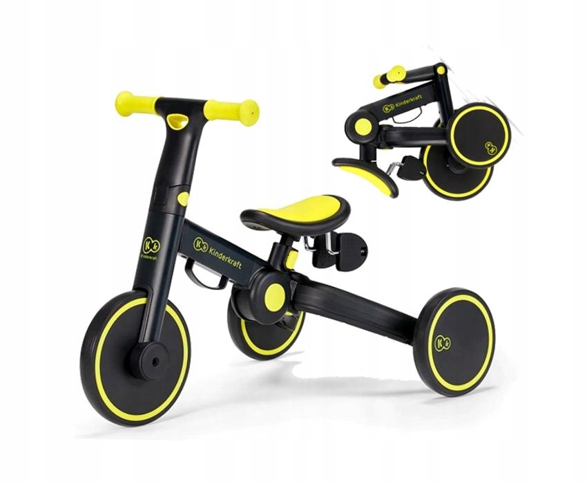 Kinderkraft Rowerek Dzieciecy Trójkołowy Biegowy Dziecięcy 4TRIKE Pchacz