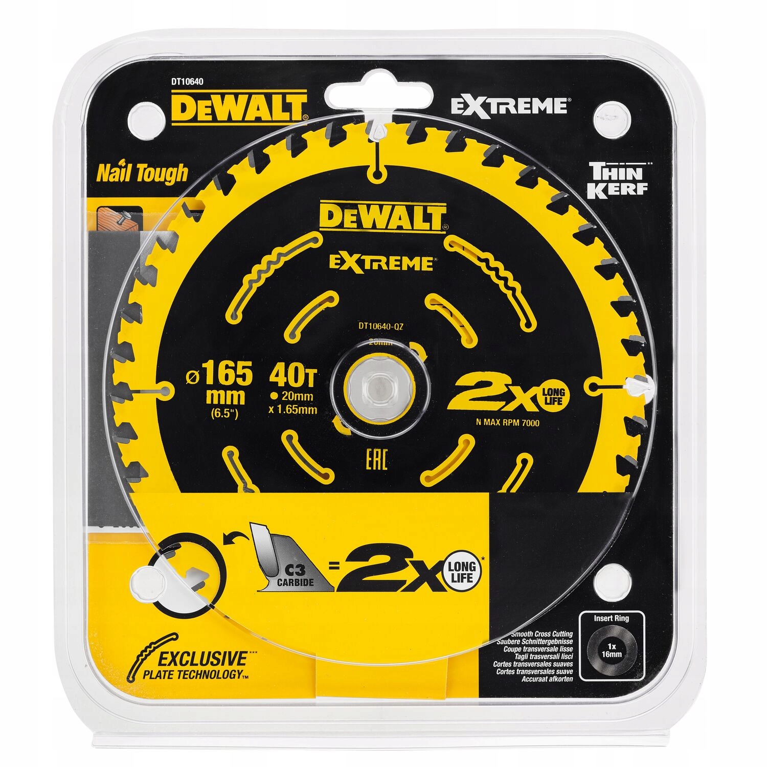 

Dewalt Tarcza Do Drewna 165x20MM 40Z DT10640