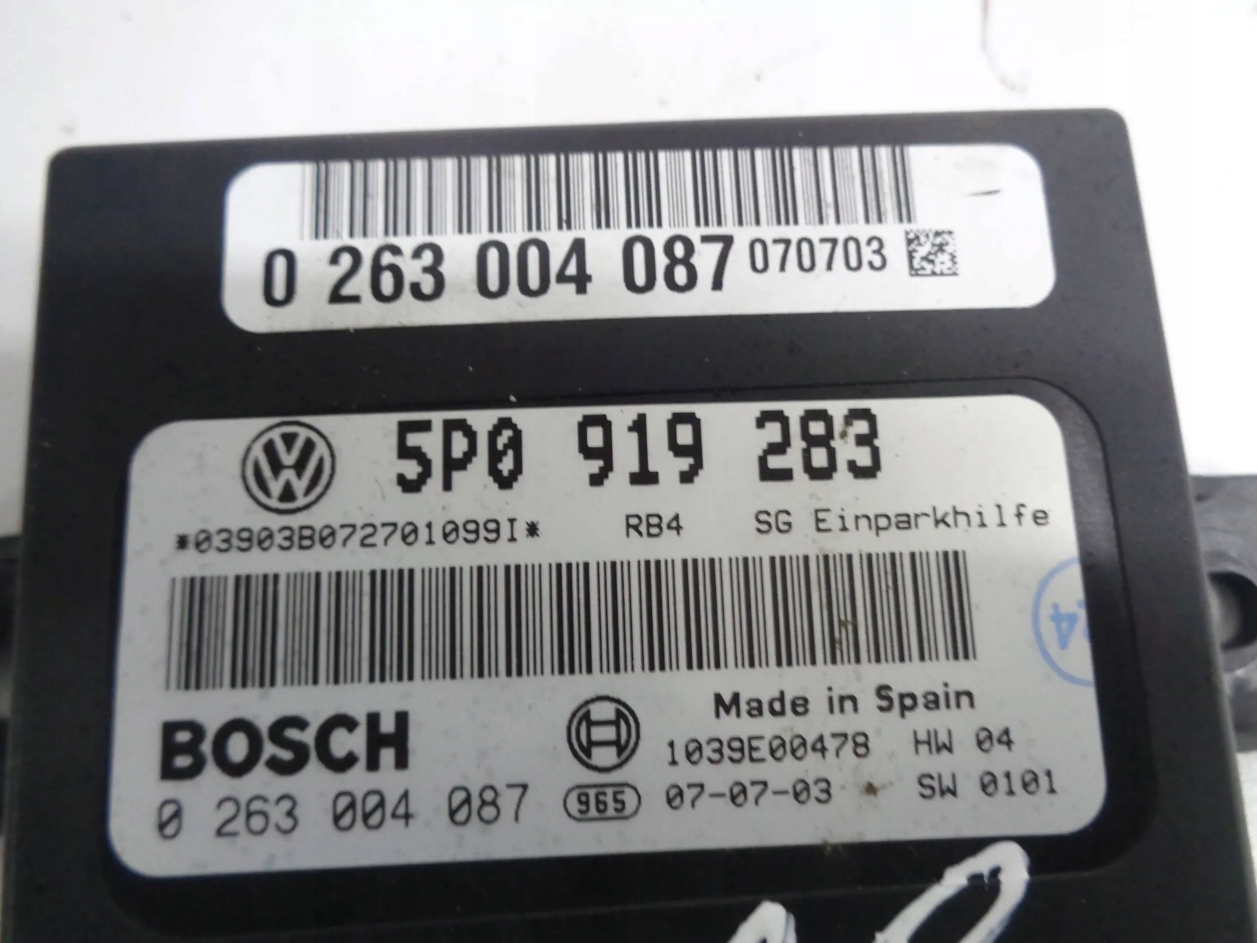SEAT LEON II ALTEA module PDC 5P0919283