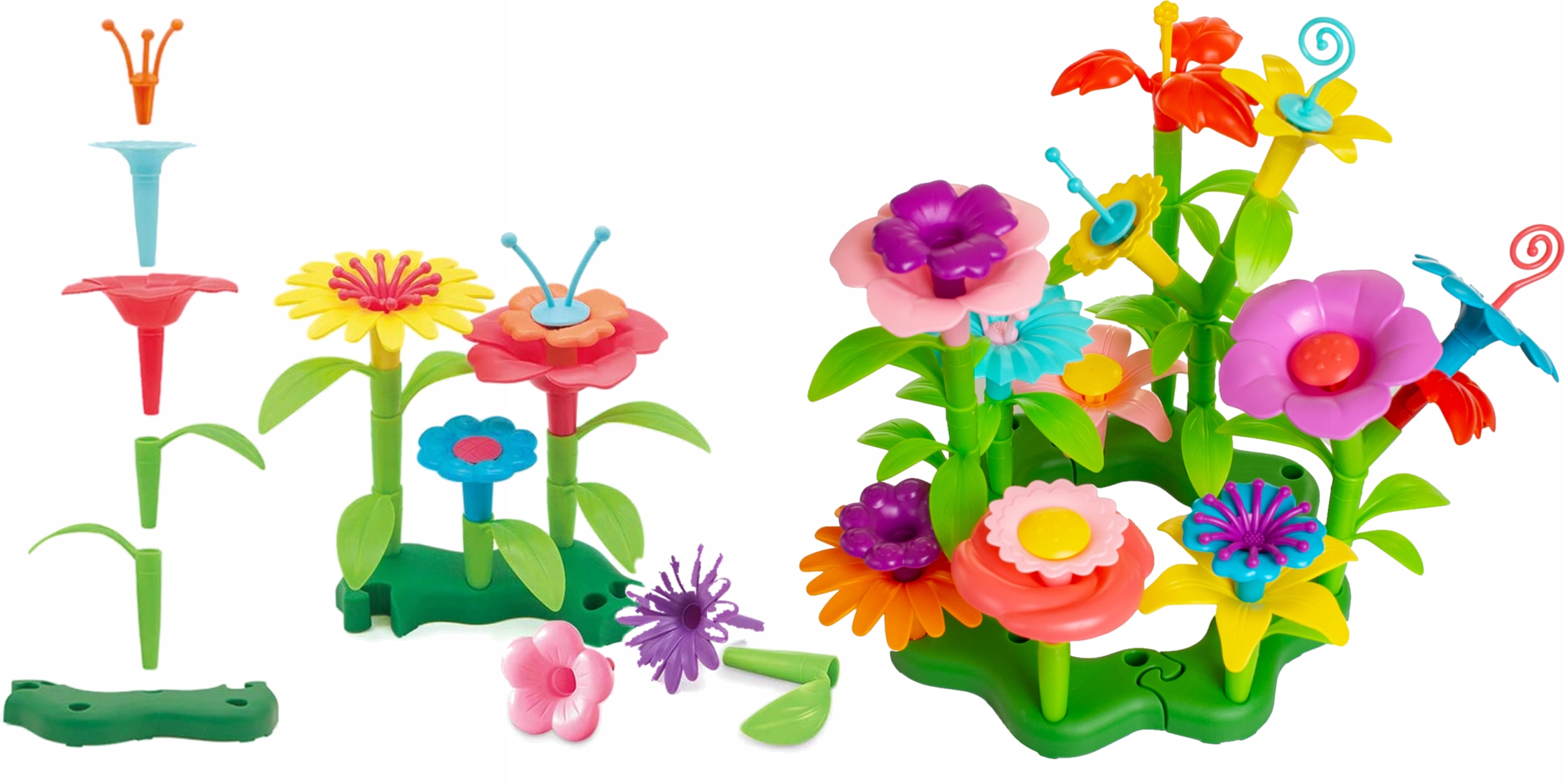 KLOCKI KWIATY OGRÓD budowanie ogrodu kwiatów 73el Kod producenta 5904161361732