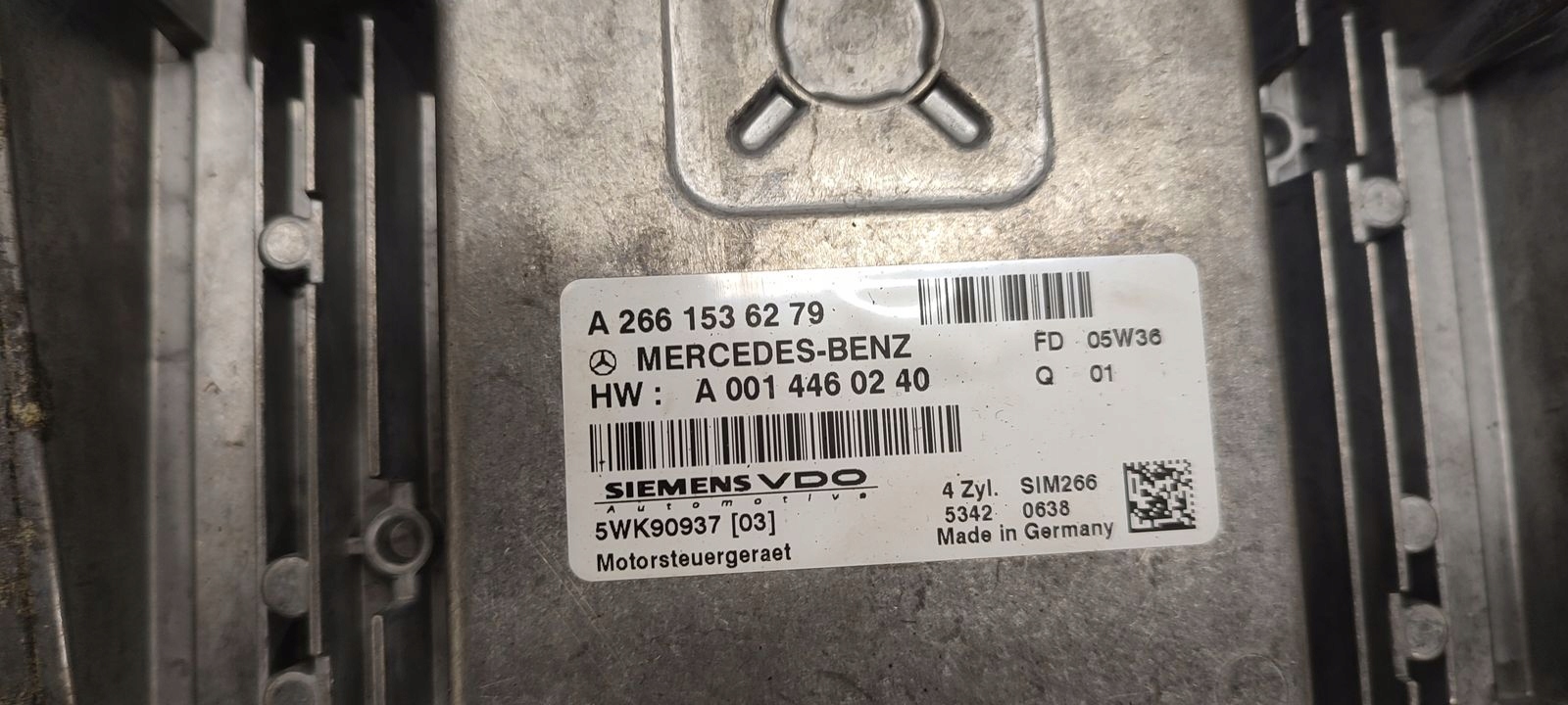 control unit computer of the engine Mercedes W169 1,7 petrol