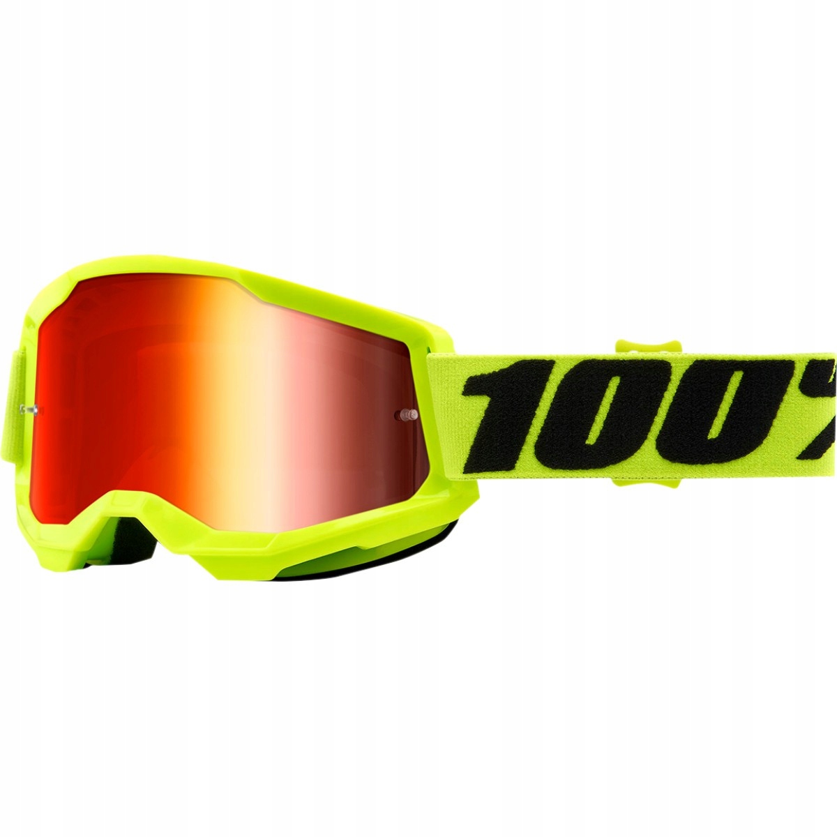 Gogle 100% Strata 2 Fluo Yellow mirror