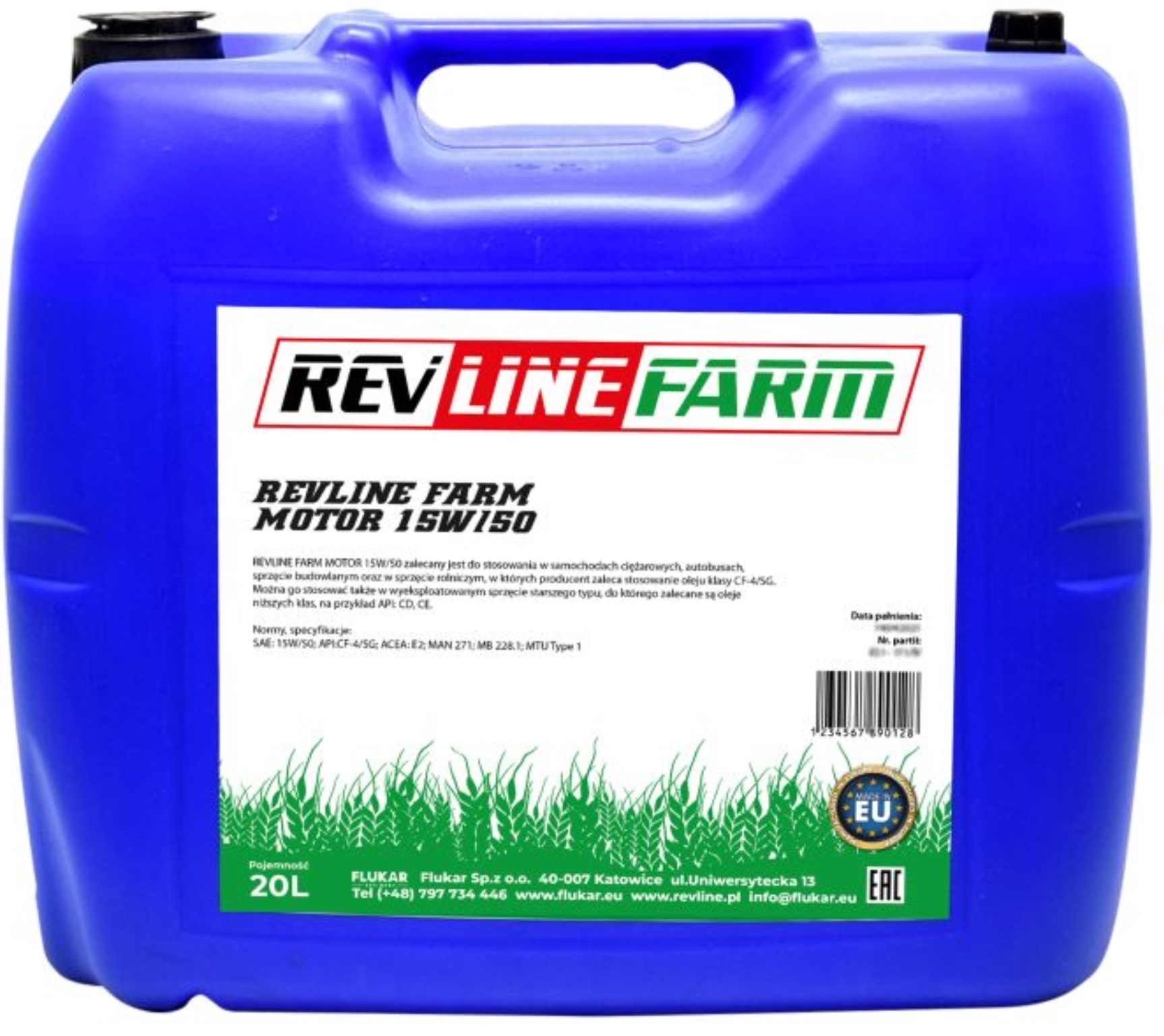Revline Farm Motor 15W50 op. 20l Producent Revline