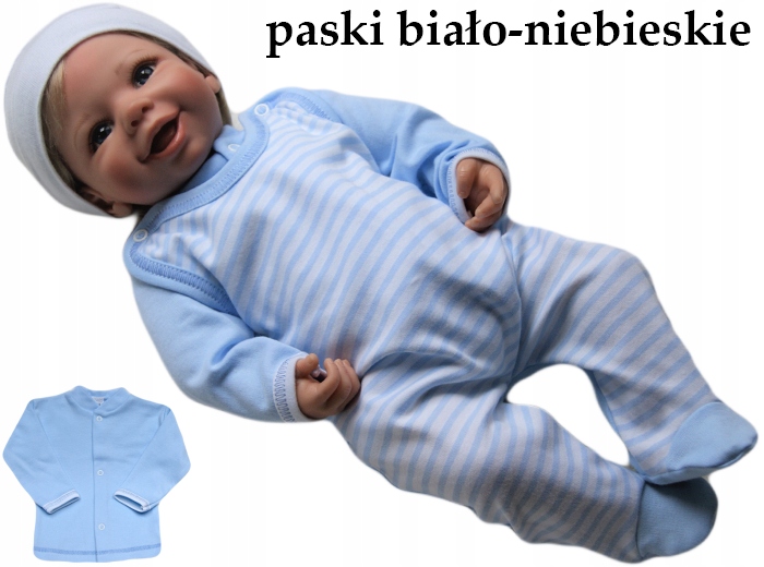 

Śpiochy śpioszki + kaftanik 74 bawełniany