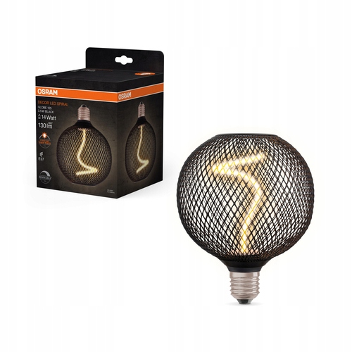 żarówka Osram Decor Led Spiral Filament Globe Black DIM 3.5W 818 E27