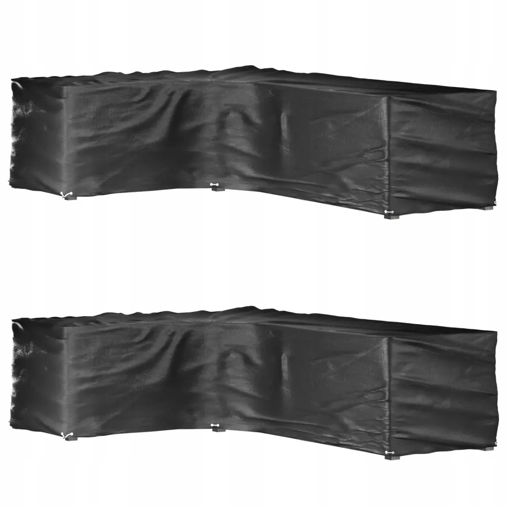 Potah na zahradní nábytek 210x260x80 cm černý, Pe, odolný proti Uv záření a vodě