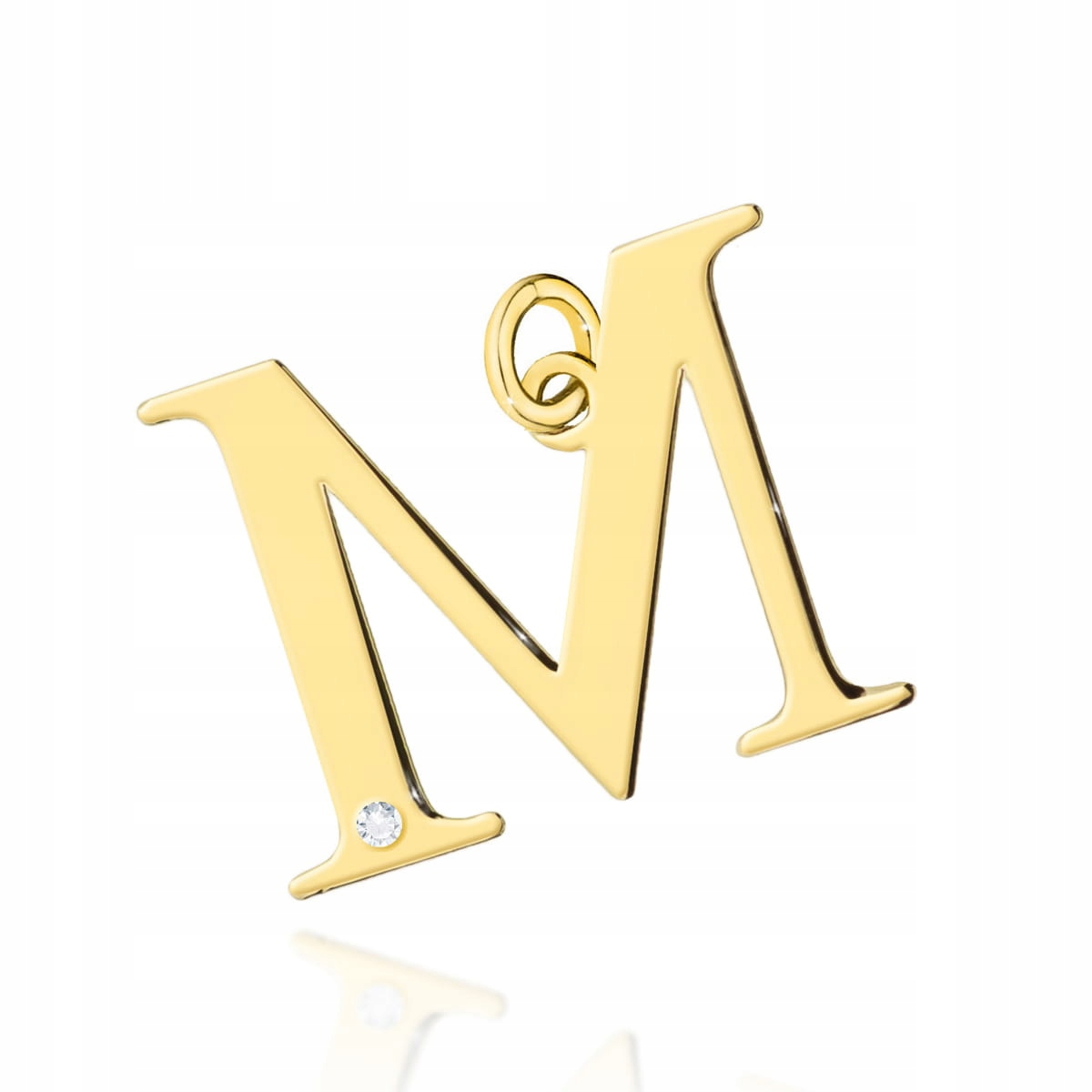 

Złota Zawieszka Litera M 585 Brylant 0,005 ct