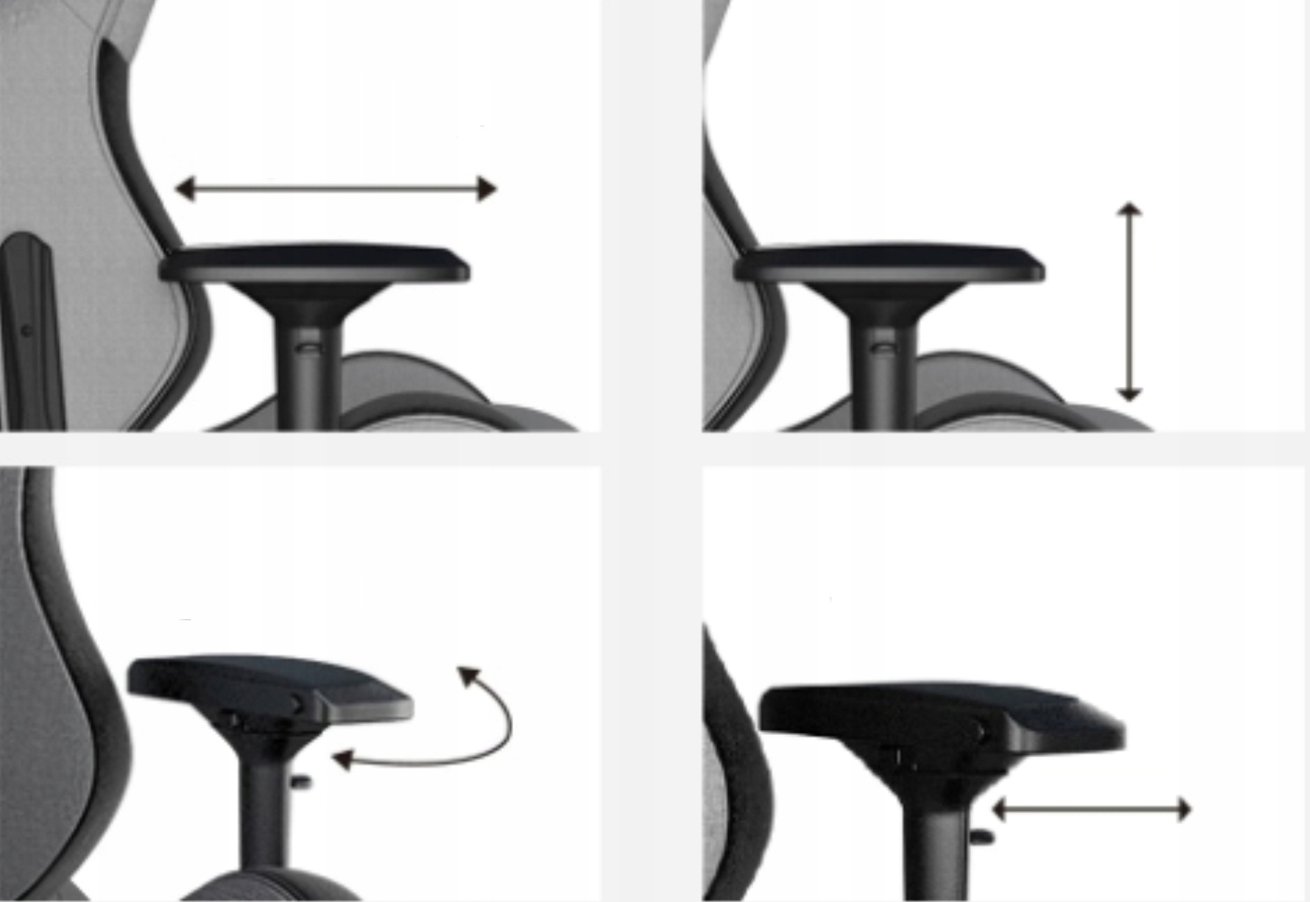 Fotel gamingowy biurowy Anda Seat T-Pro 2XL materiałowy niebieski obrotowy Głębokość mebla 58 cm