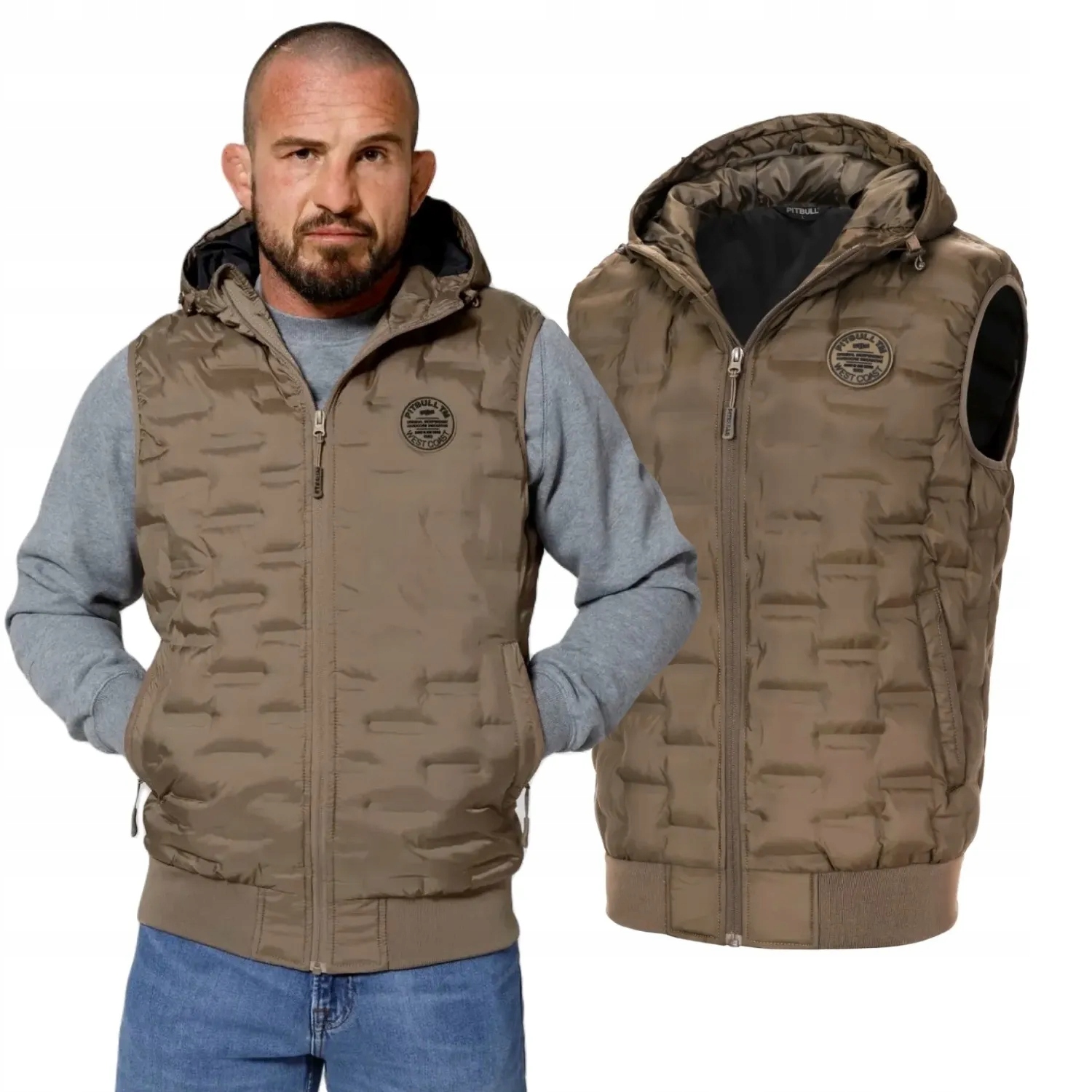 Vesta s kapucí Pitbull Eclipse '24 Coyote Brown [s]