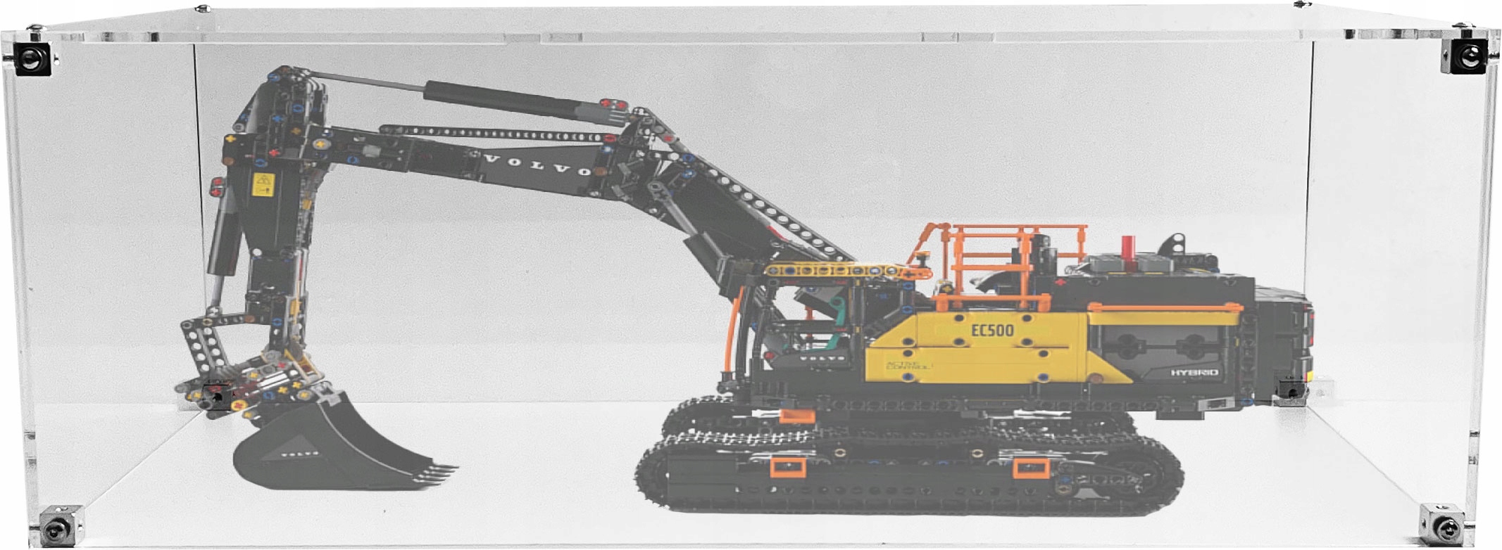 Vitrína Drewlandia pro stavebnici Lego 42215 – Bagr Volvo EC500