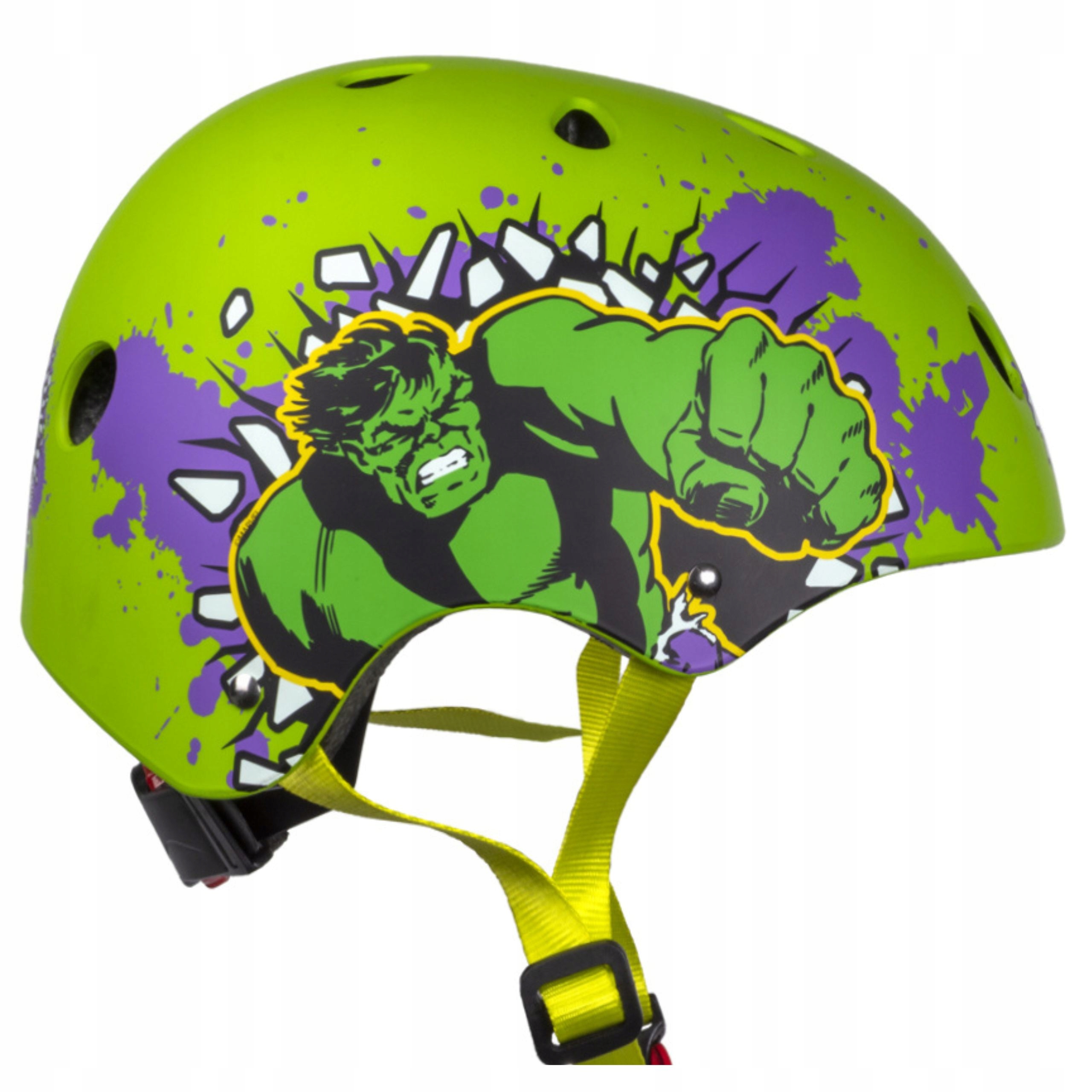 Kask Dziecięcy Sportowy Otwarty Hulk M 52-56 cm Regulowany Rowerowy