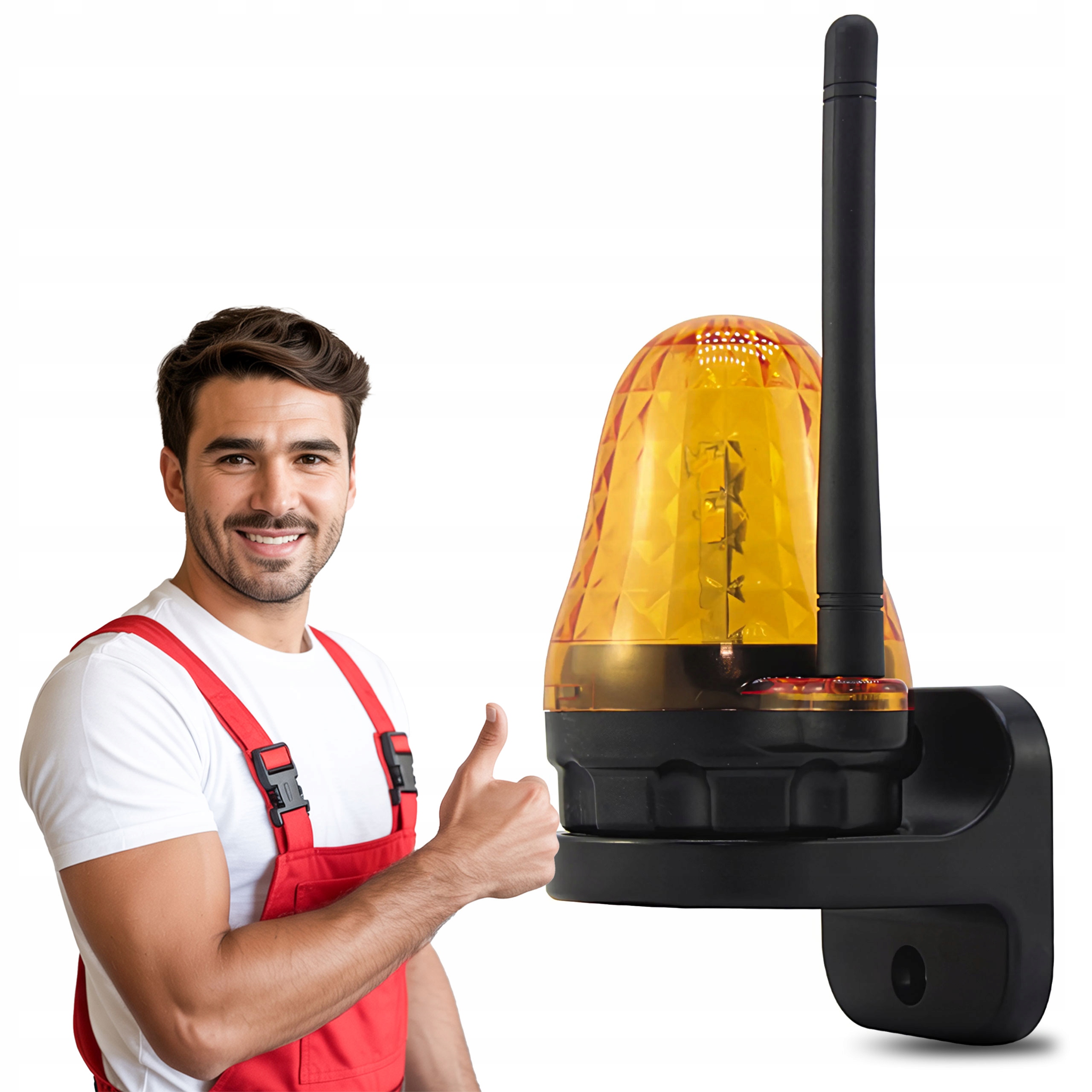 Lampa pro Pohon brány 12-265V Výstražná Signalizační Ac/dc Univerzální