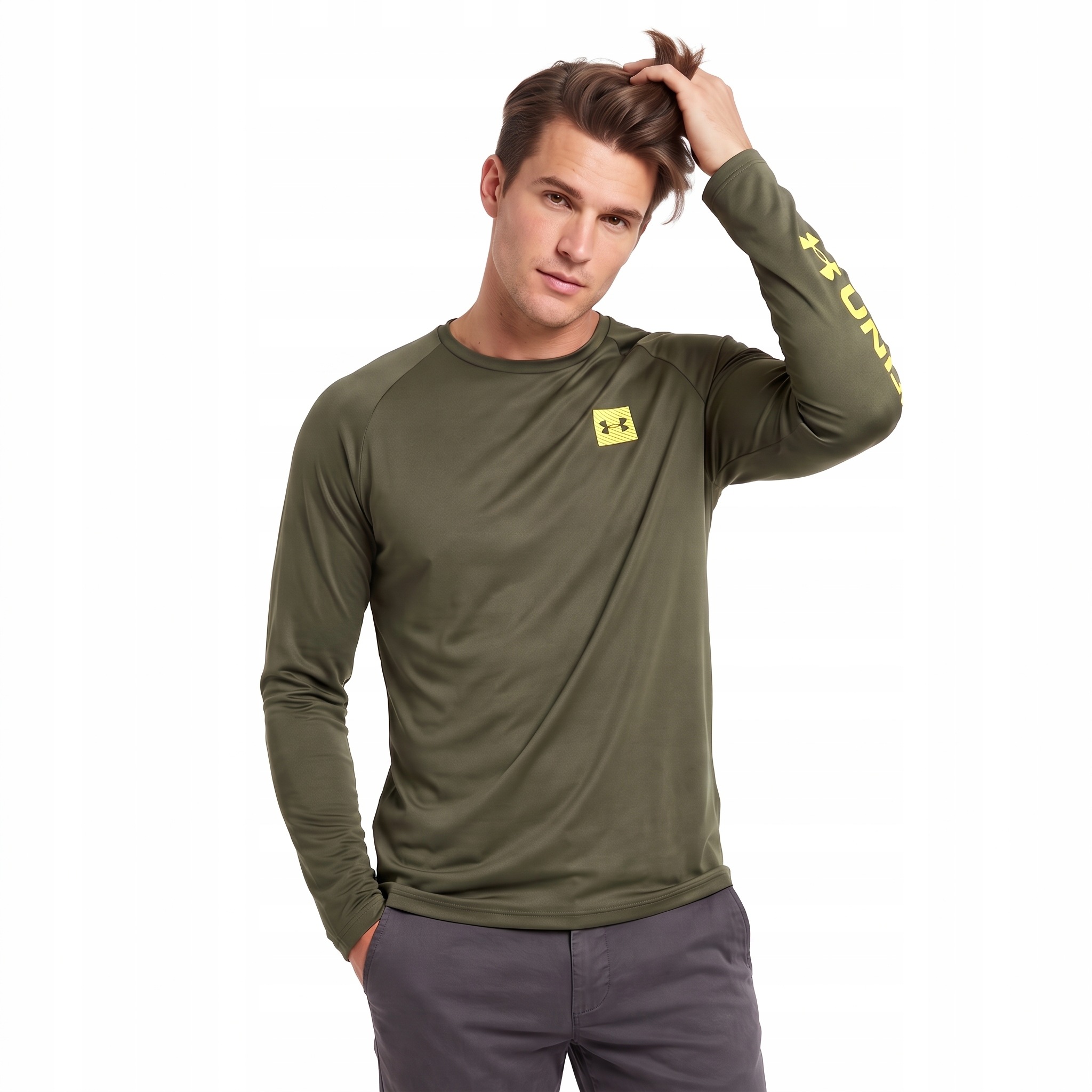 Logsleeve Bluza męska Koszulka z długim rękawem Under Armour 1379782 3XL