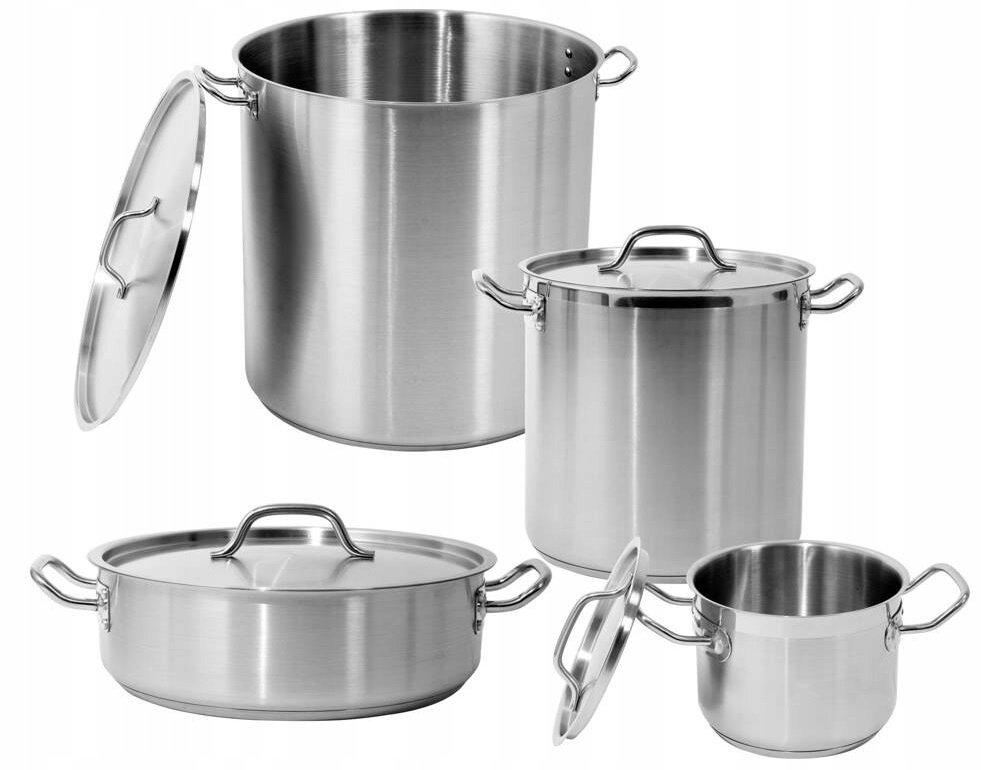 Garnek Wysoki Gastronomiczny Indukcja z Pokrywką 50L 40cm Yato YG-00008