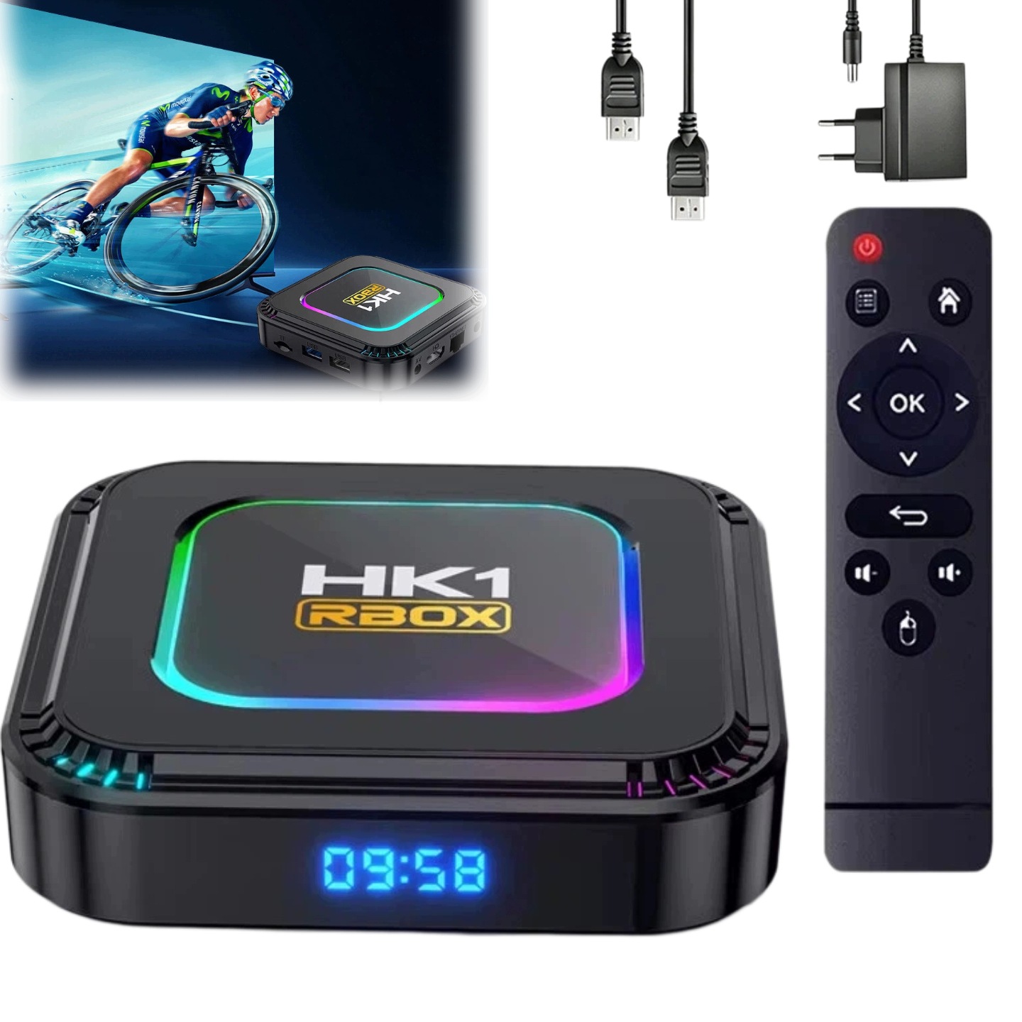 Smart Box Tv 4K 8K Android 13 Wifi 6 Bluetooth 5 Nástavec Přehrávač Tv
