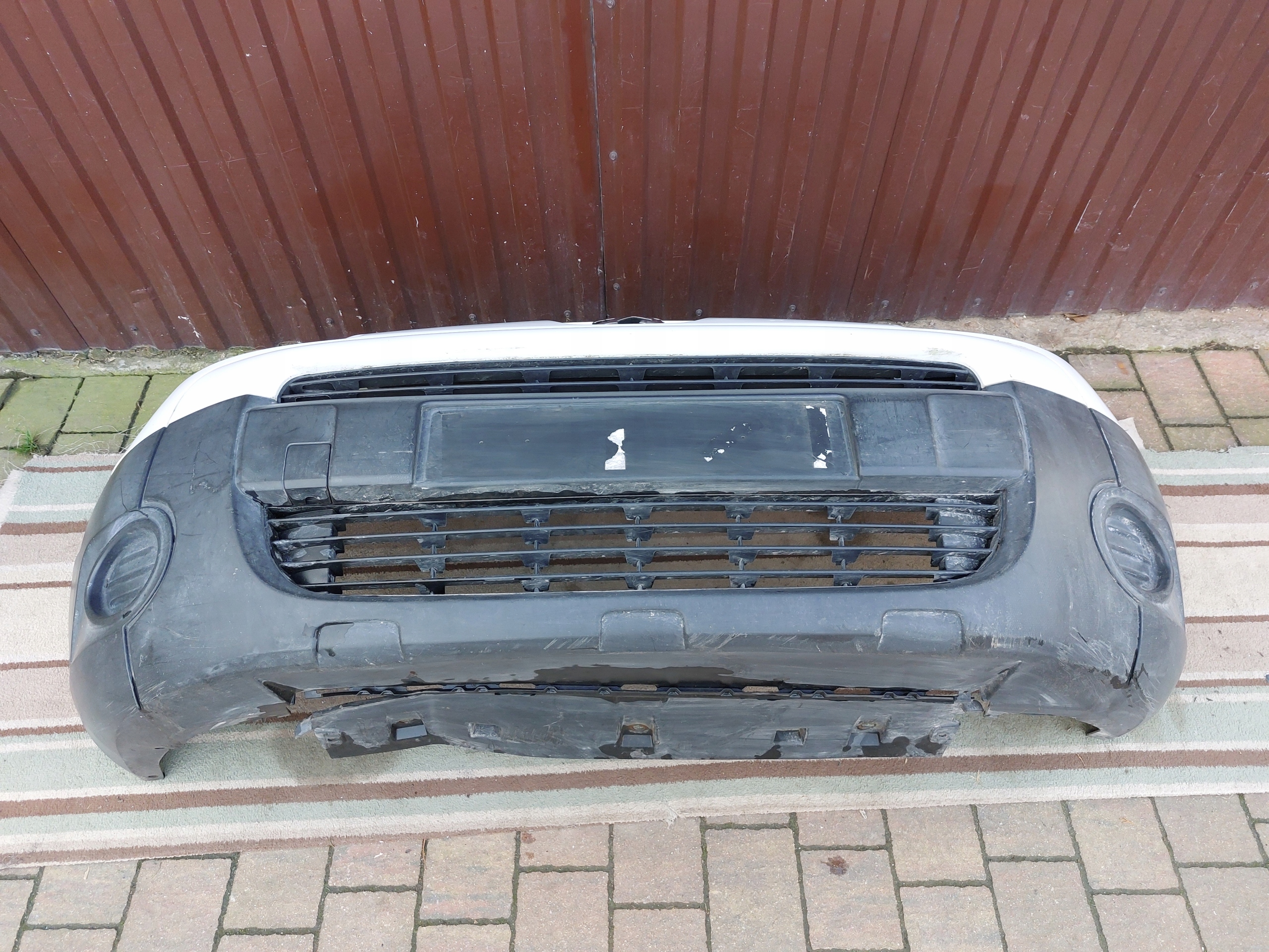 bumper front PEUGEOT PARTNER III 08-12r BIALY
