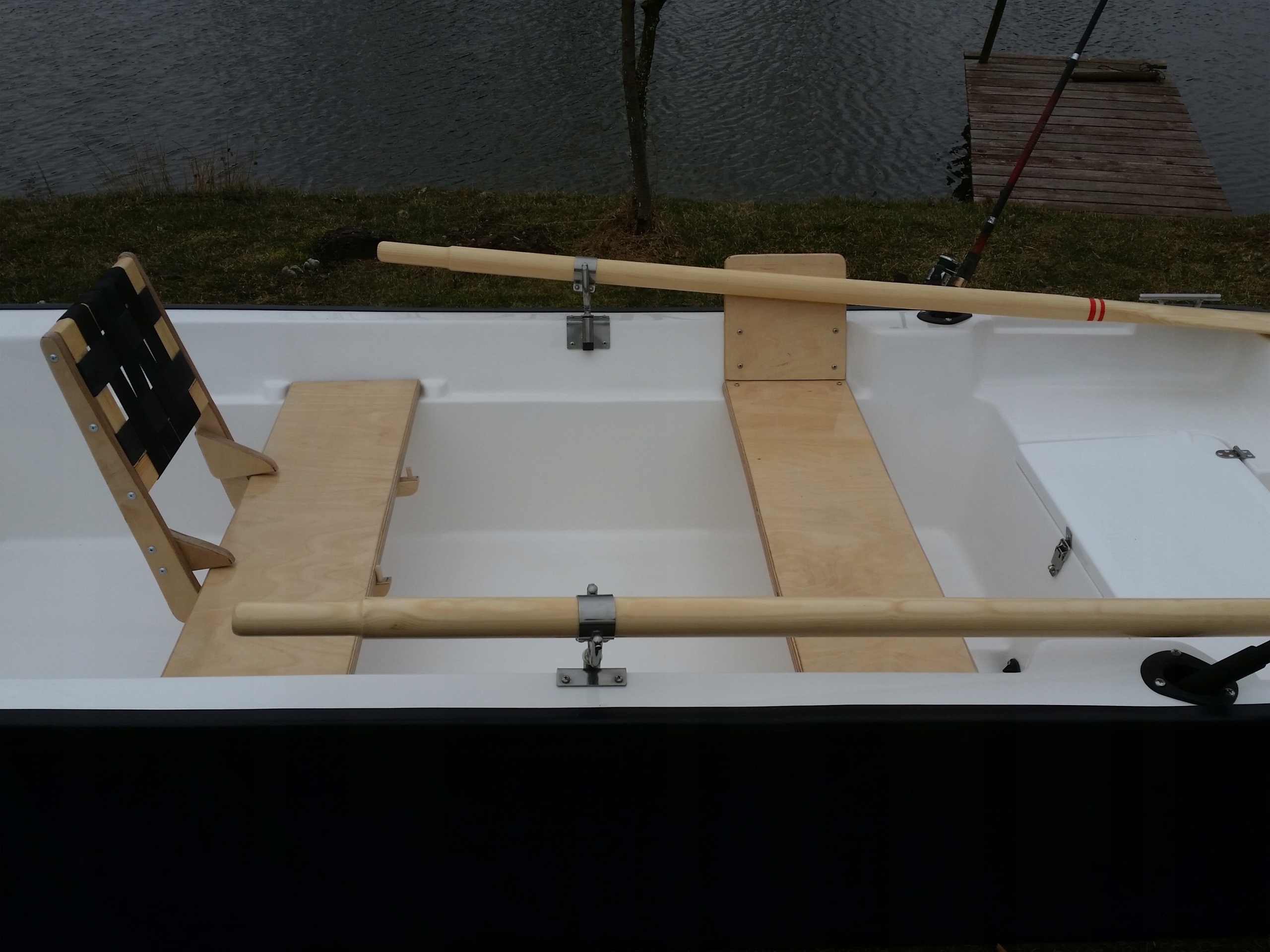 Łódź Łódka wędkarska wiosłowa FF 340 TROLLING Materiał laminat