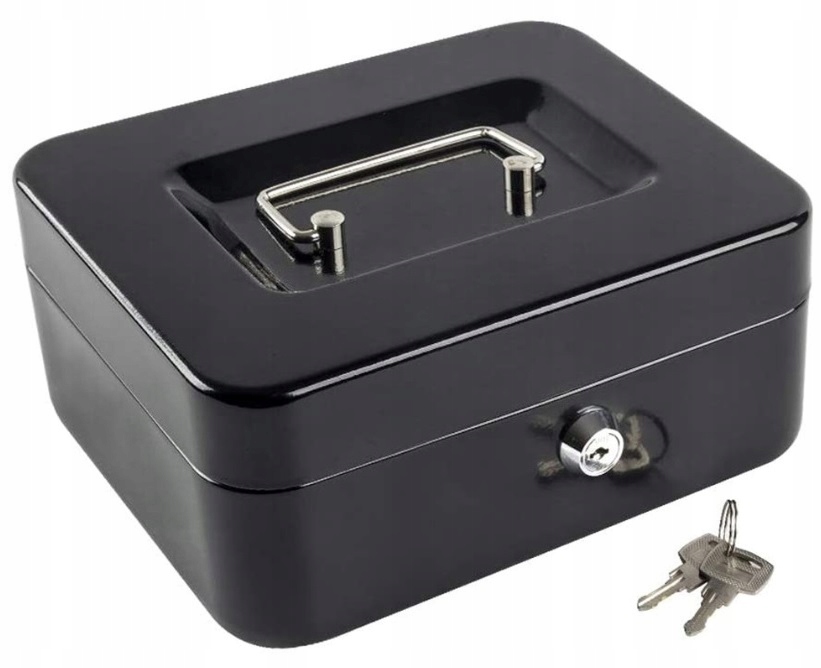 SKARBONKA KASA SEJF KASETKA METALOWA NA PIENIĄDZE Marka SM