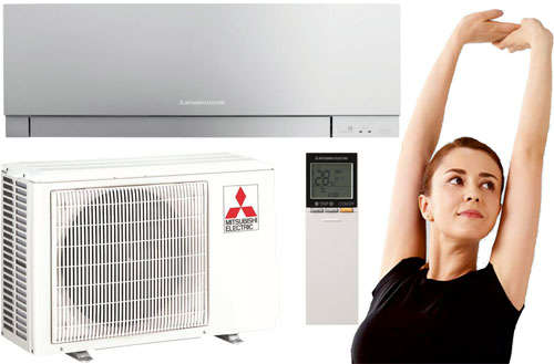 Klimatyzacja Mitsubishi Premium Srebrna 3,5kW 40m