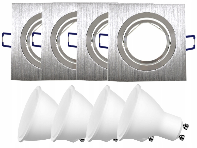 

Zestaw Lampki Sufitowe Halogen 4x +Żarówki 3,5W