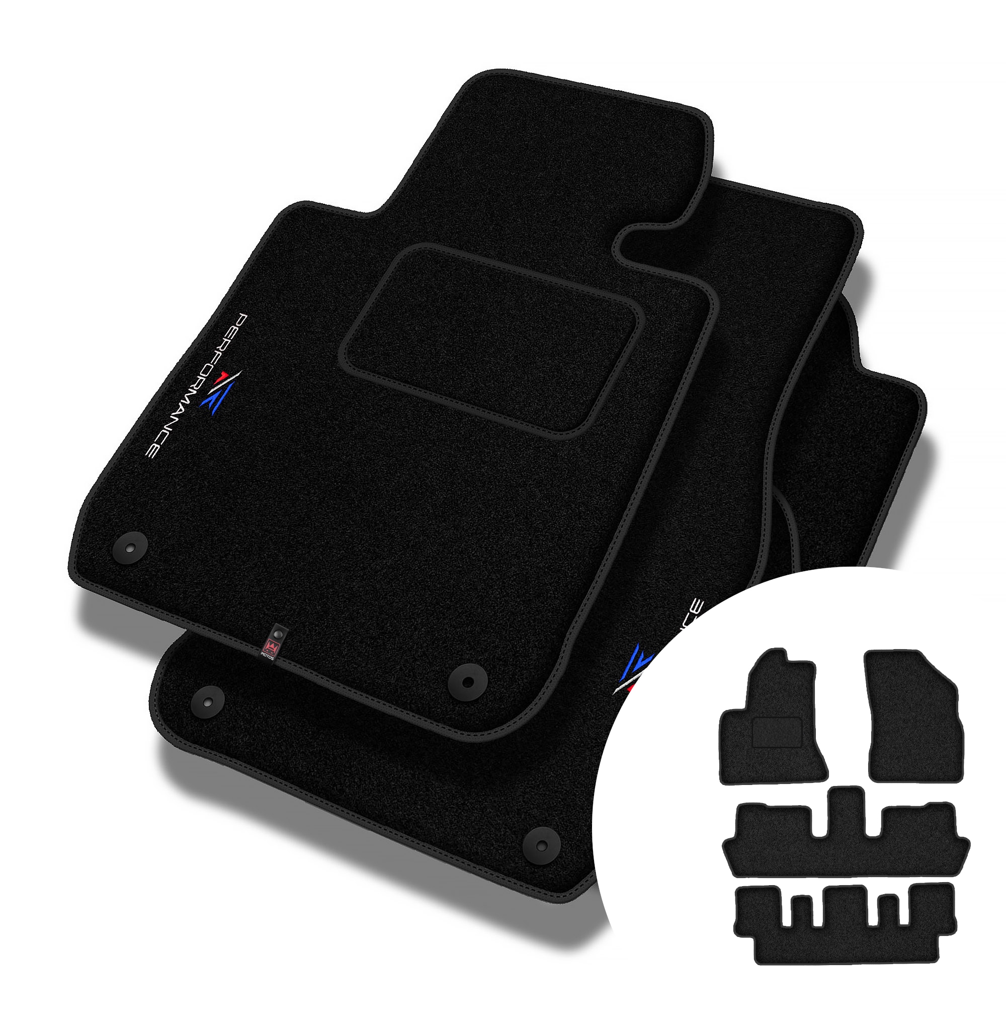 Velúrové koberčeky Performance pre Citroen C4 Grand Picasso I 2006-2012