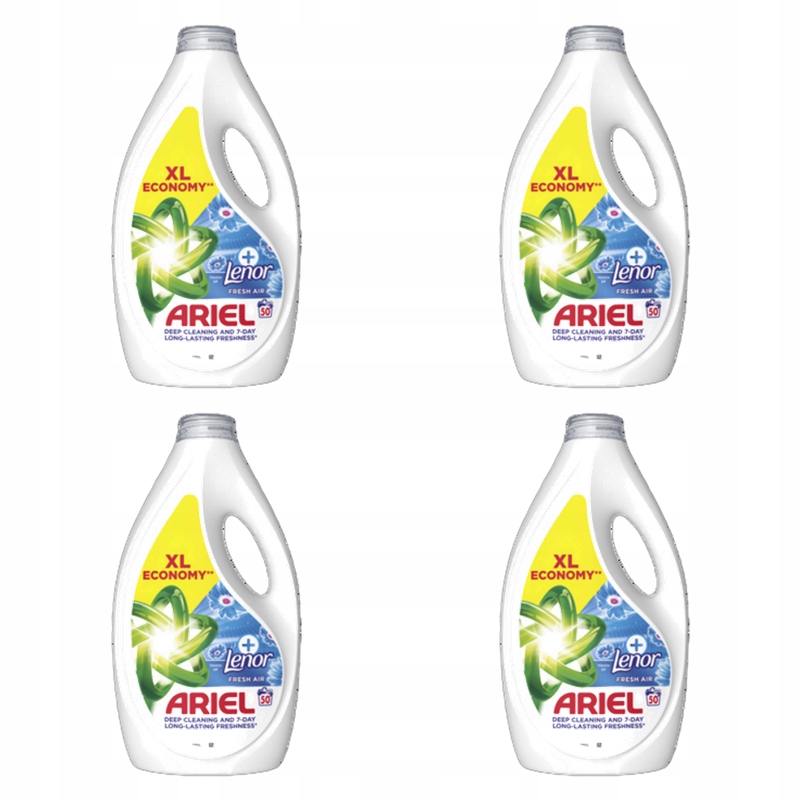 Ariel Tekutý prací prostředek Touch Of Lenor Fresh Air 50 praní 2,25 l X4