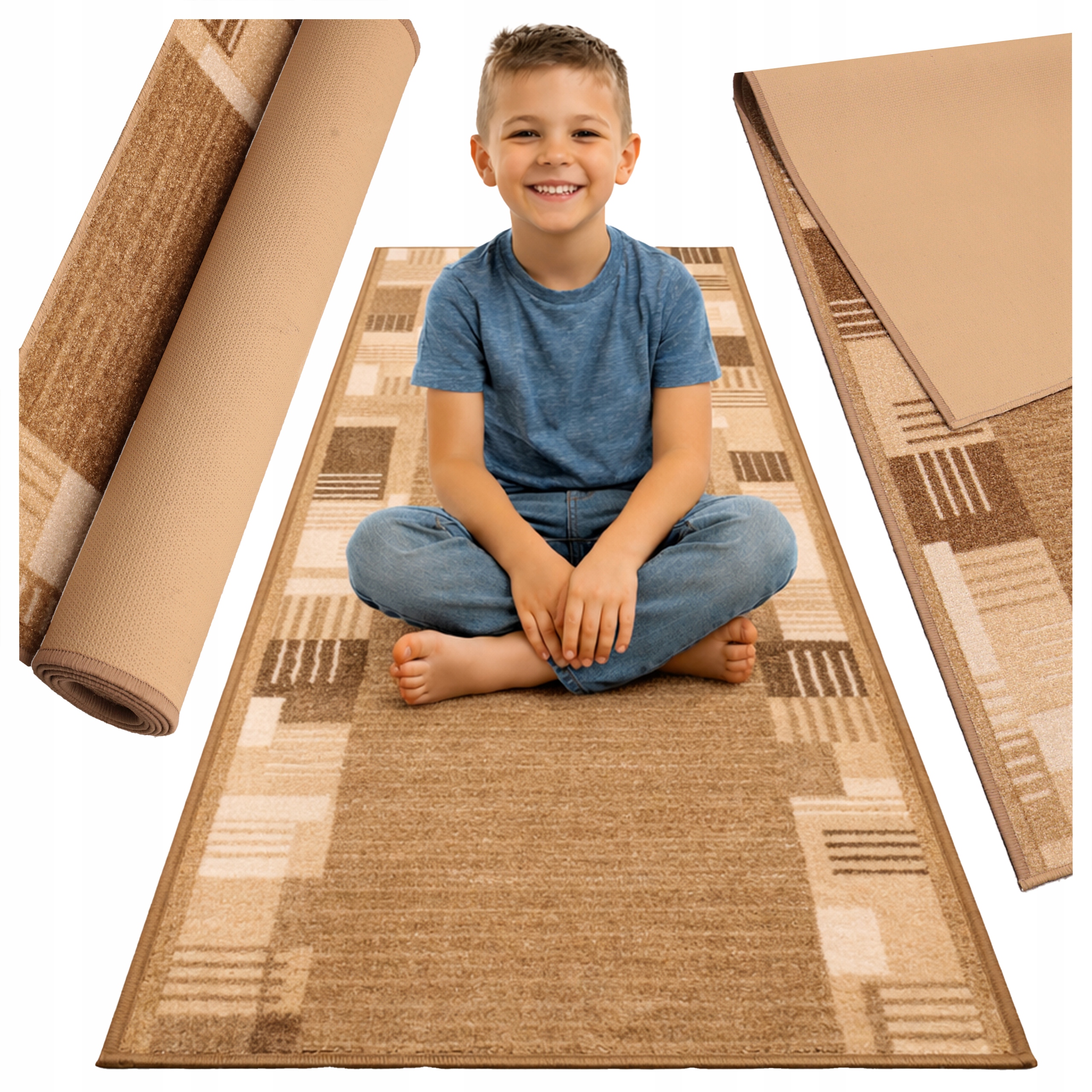 Běhoun do předsíně na chodbu, pogumovaný, protiskluzový, 80 x 250 cm