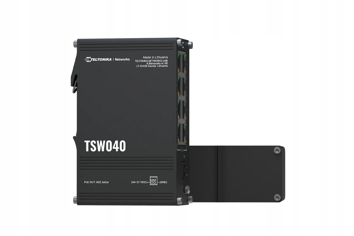 Teltonika Priemyselná Switch TSW040 8xPoE+ 8x10/100 Eth, Din Fast Ethernet