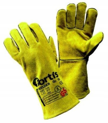 Ochranné Pracovní Rukavice pro svařování Fortis Žluté