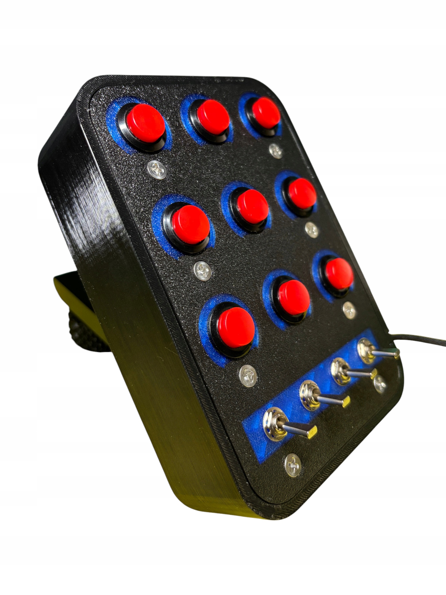 Button Box symulator Euro Truck Ets Ats Assetto Niebieske Podświetlenie