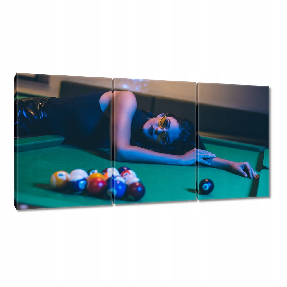 

Obrazy 120x60 Bilard Gra Stół Bile Kije