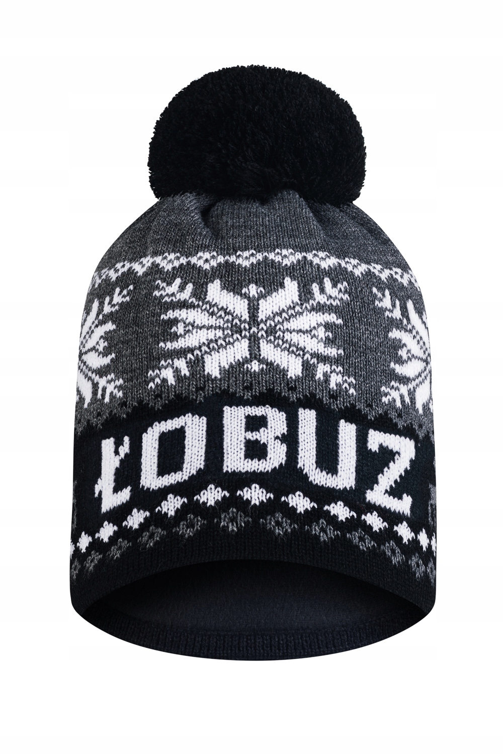 

Czapka Zimowa z polarem Łobuz pompon ciepła