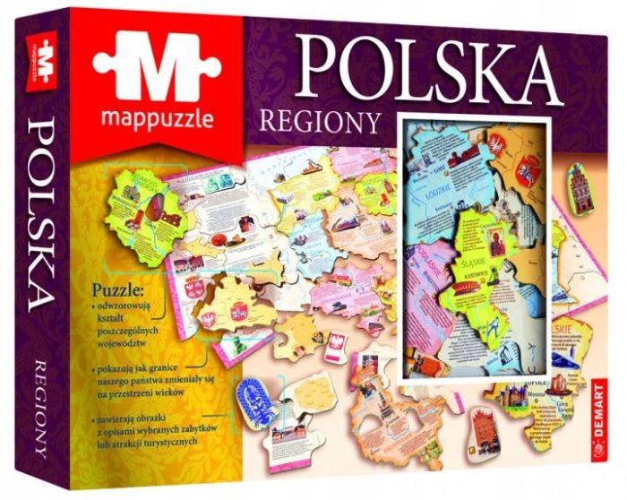 

Polska Regiony Mapa Administracyjna Puzzle Demart