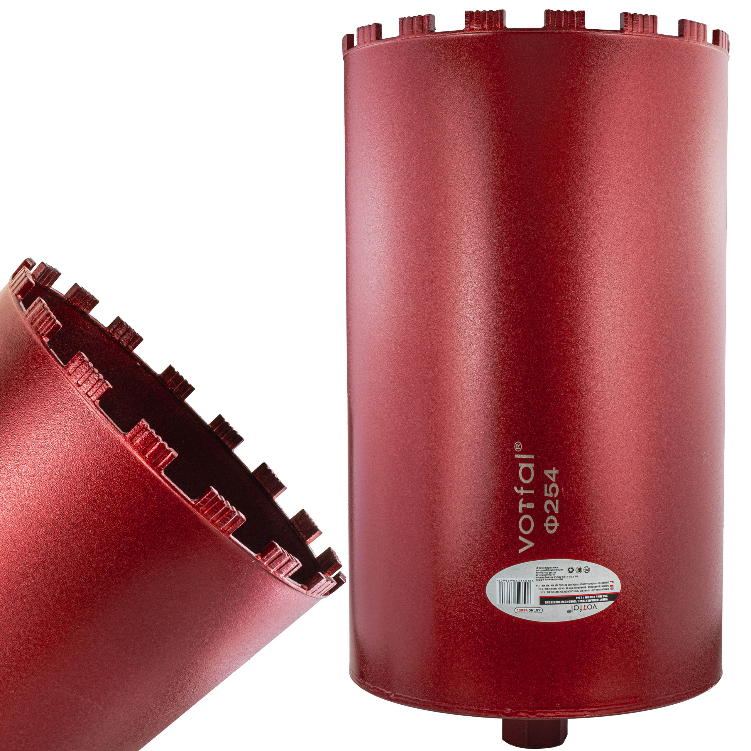 Wiertło Koronowe Diamentowe Do Betonu 254 x 450mm Wiertnica Otwornica