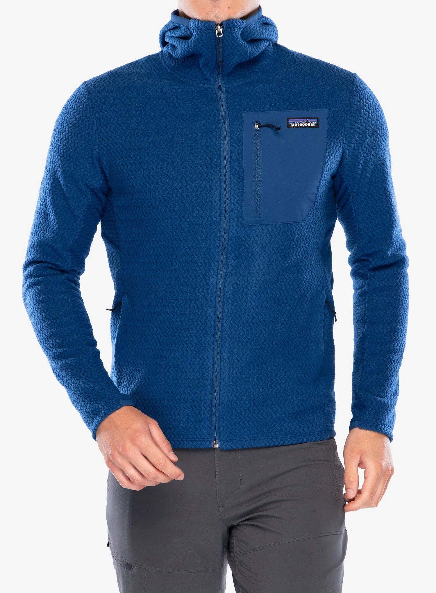 Bluza rozpinana Patagonia R1 Air Full-Zip Hoody clement blue XL