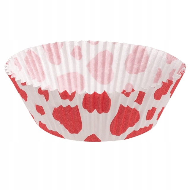 foremki do ciastek mufinki 50x25mm serca 60szt. 23-38 — 3