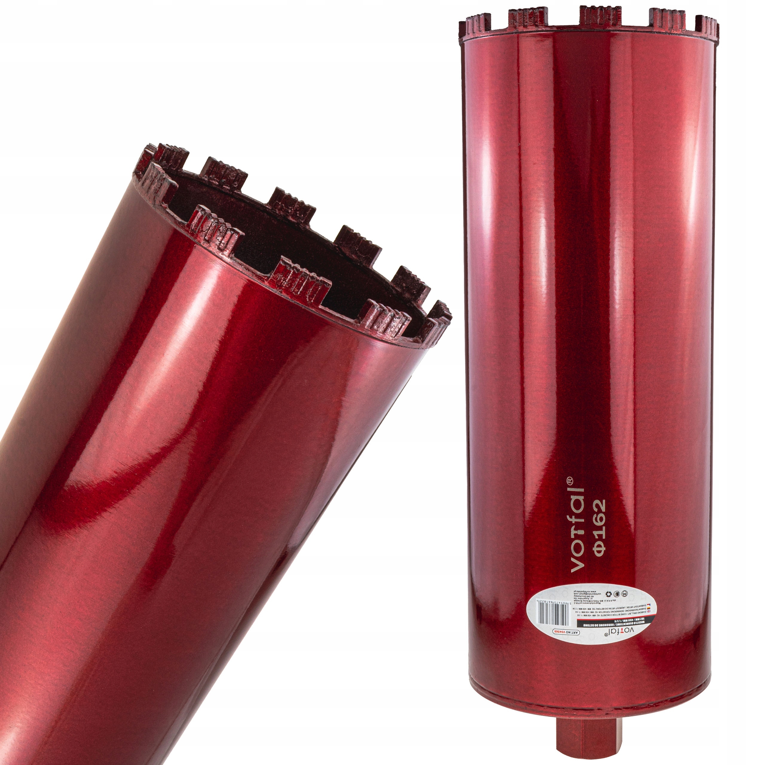 Wiertło Koronowe Diamentowe Do Betonu 162 x 450mm Wiertnica Otwornica